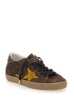 Golden Goose Super-Star Sneakers With Suede Upper and Glitter Detail on Brown Heel - Brown - Thumbnail 2