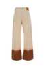 Alanui Two-Tone Denim Wide-Leg Jeans - OFFWHITEBUR - Thumbnail 2