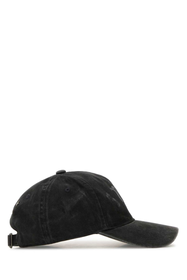 Golden Goose Charcoal Cotton Baseball Cap