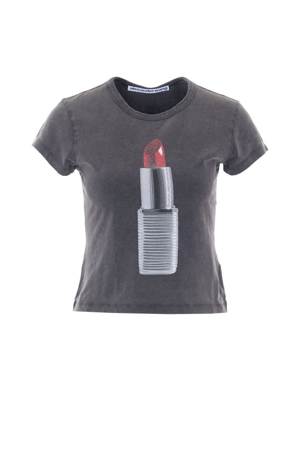 ALEXANDER WANG Lipstick Logo T-Shirt
