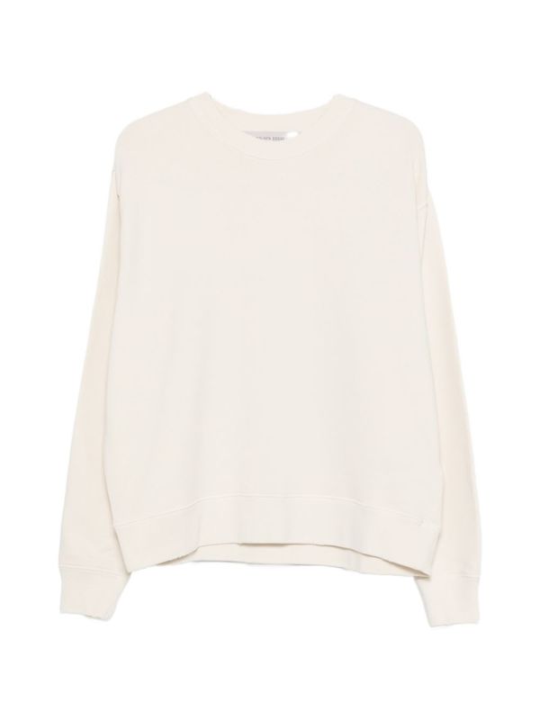 Golden Goose Cotton Crewneck Sweatshirt - White Golden Goose Cotton Crewneck Sweatshirt - White