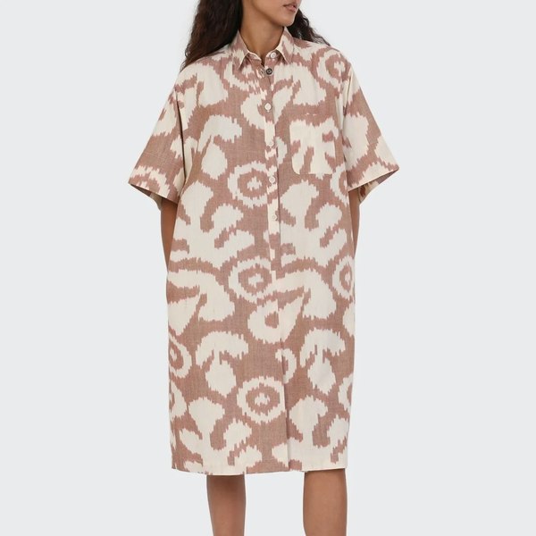 Kardo June Ikat Dress - Brick
