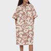 Kardo June Ikat Dress - Brick - Thumbnail 1