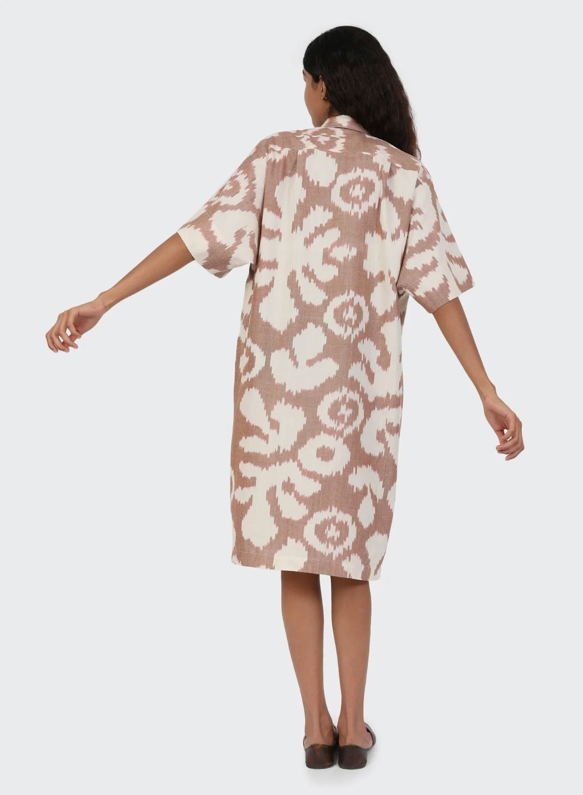 Kardo June Ikat Dress - Brick - Image 3 of 8