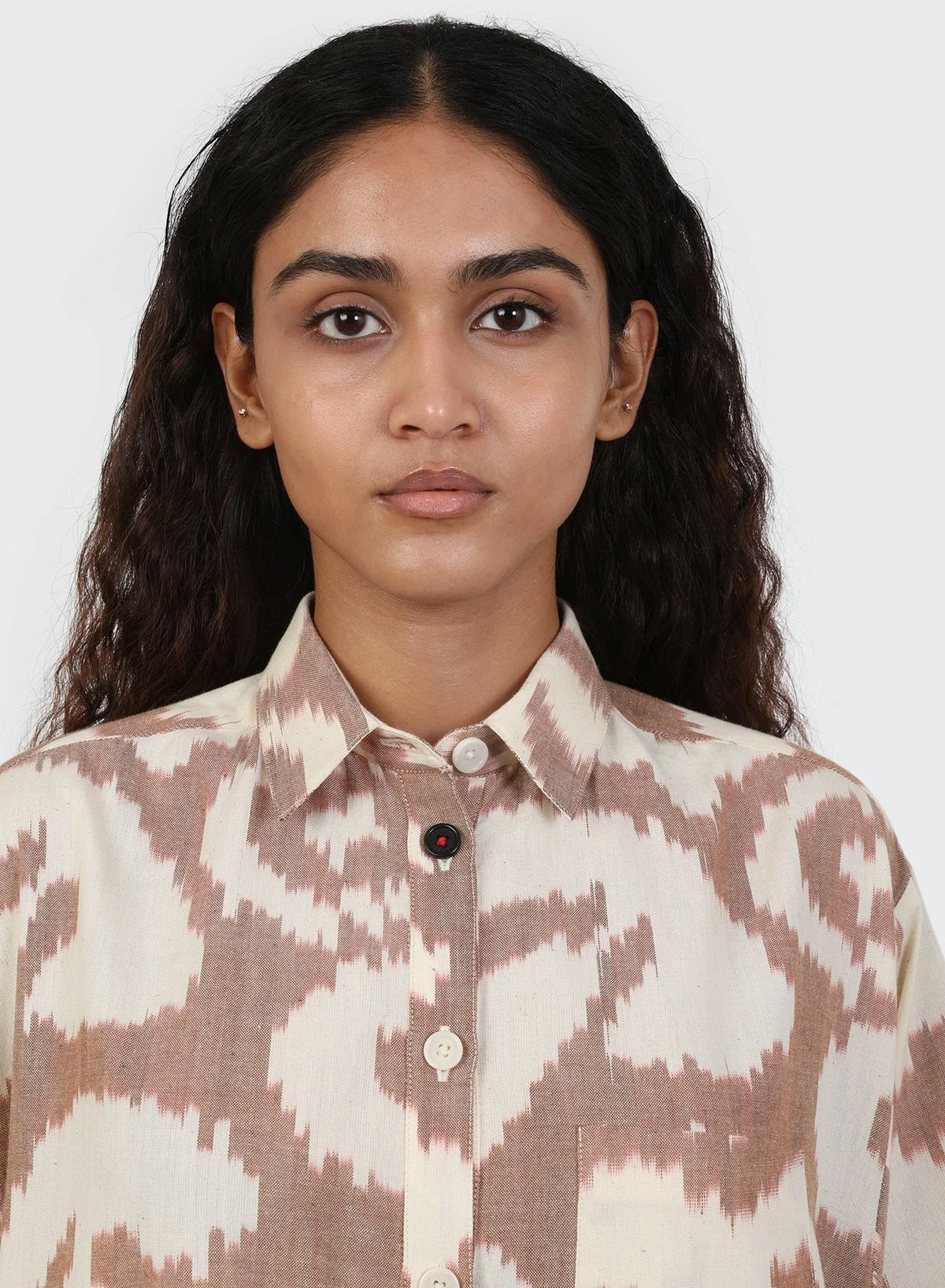 Kardo June Ikat Dress - Brick - Image 6 of 8