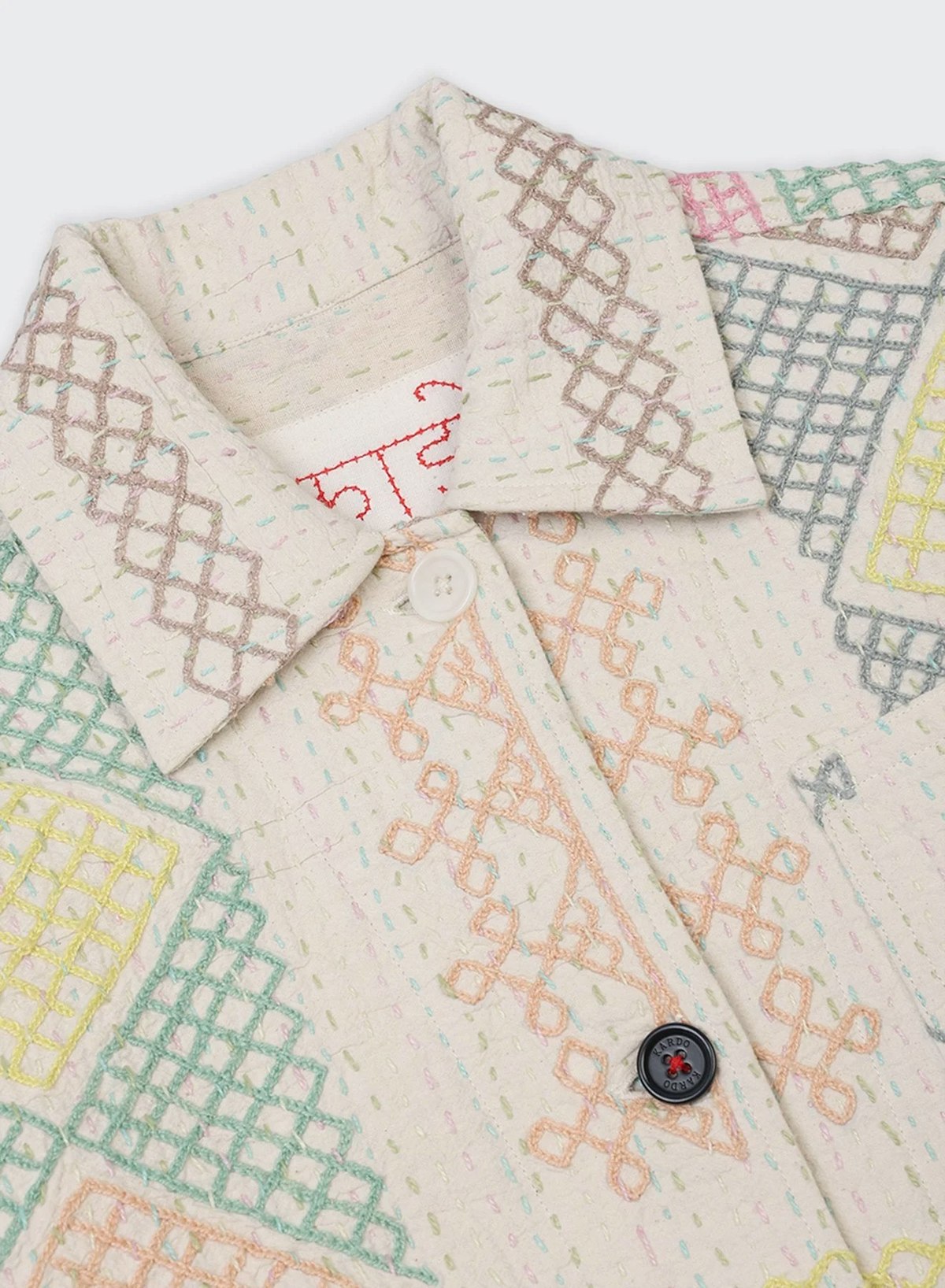 Kardo Craft Embroidered Suzani Rumi Jacket - Natural - Image 6 of 7