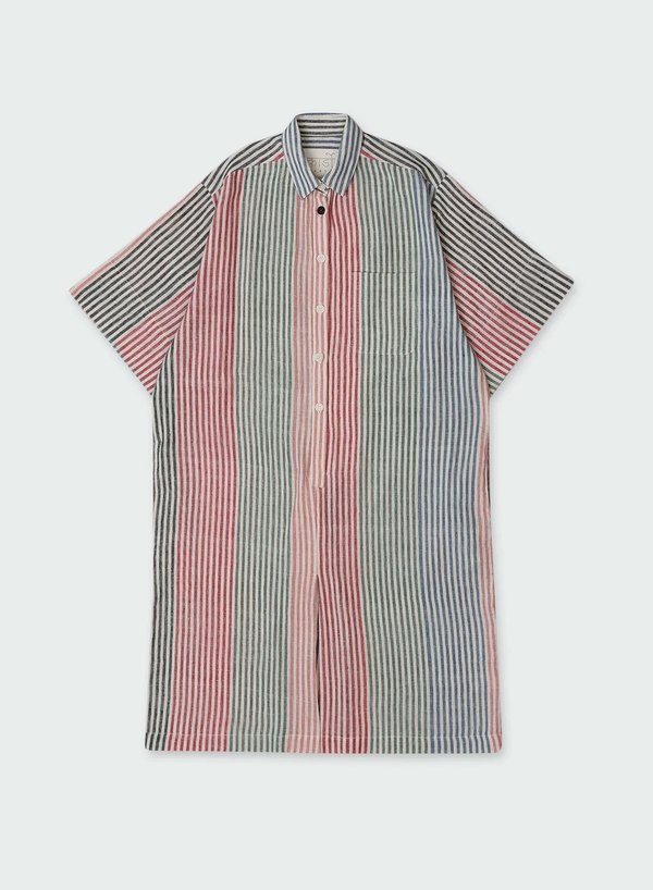Kardo June Handwoven Stripe Dress - Multi