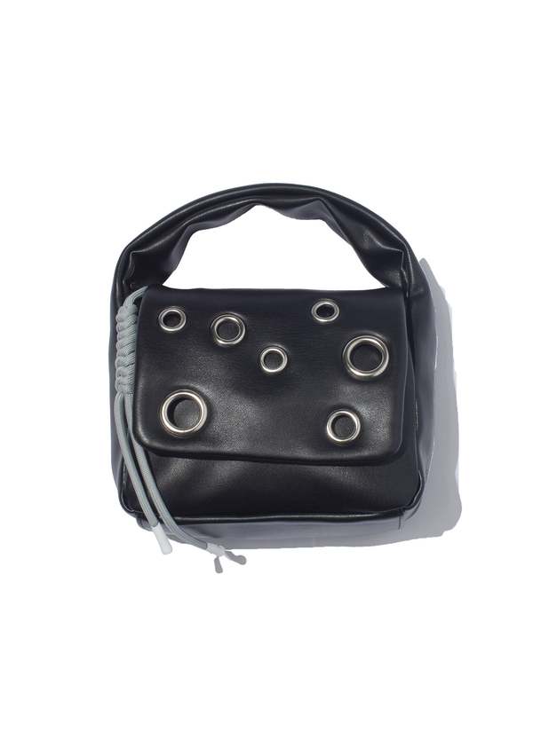 F/CE Tech Leather Eyelet Mini Pouch Bag
