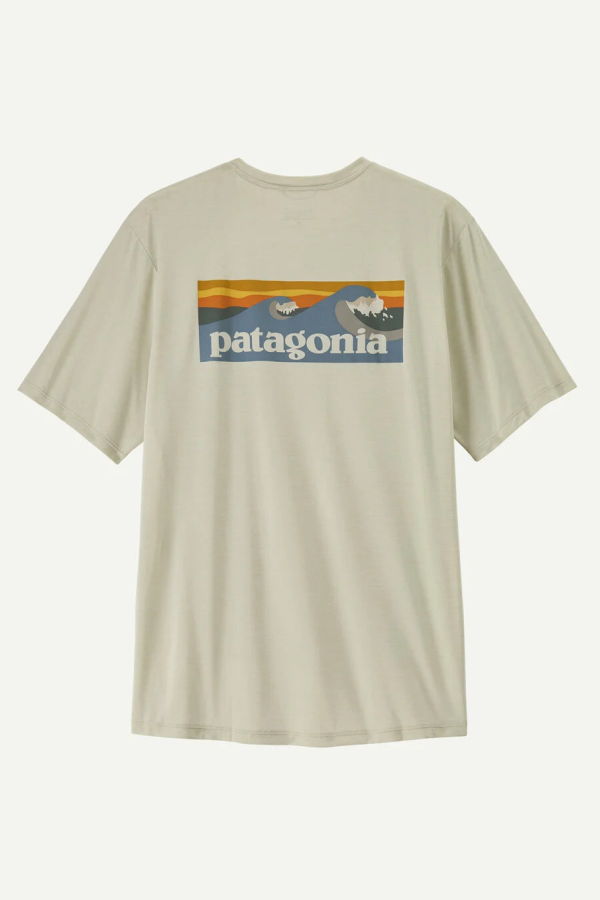 Patagonia Capilene Cool Daily Boardshort Logo Shirt - Dyno White