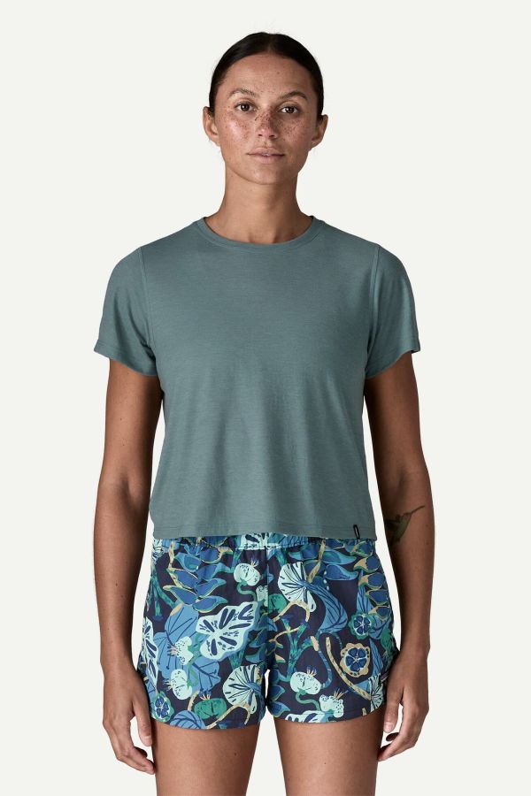 Patagonia Capilene Cool Trail Cropped Shirt - Blue Sage