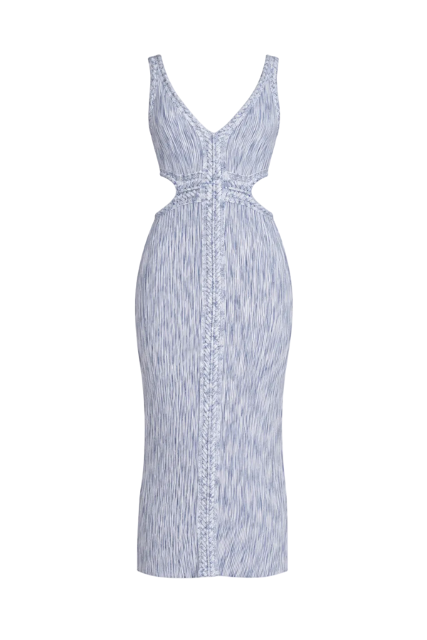 elodie long sleeve mesh mini dress blue Lace-Trim Dress-Powder 2XS / Pink Flared sleeves Subtle Paisley Long Sleeve Size:20½   35/36 TopJovani