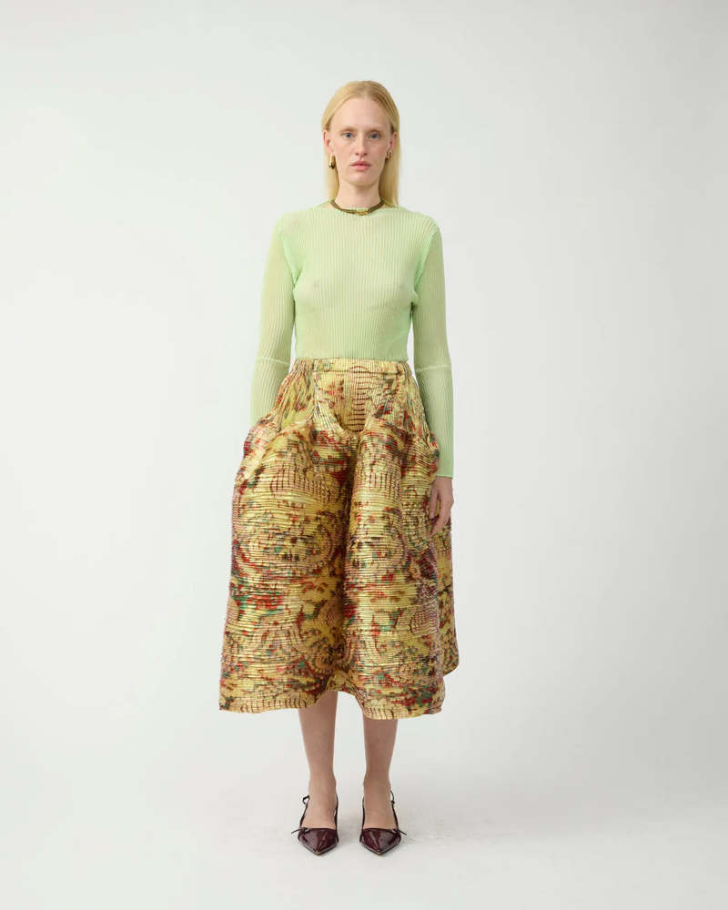 Julia Heuer Kenza Handpleated Skirt