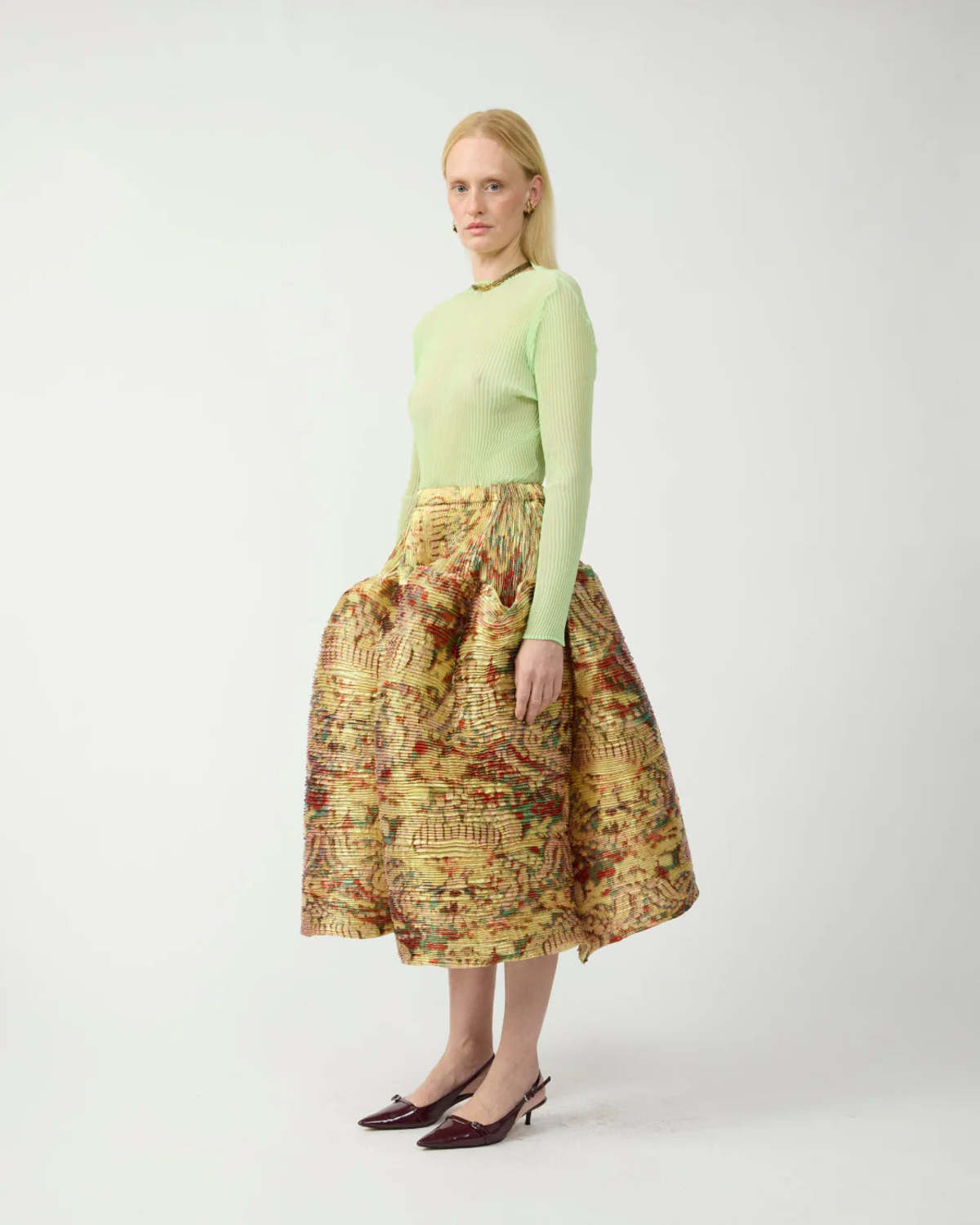 Julia Heuer Kenza Handpleated Skirt - Image 5 of 6