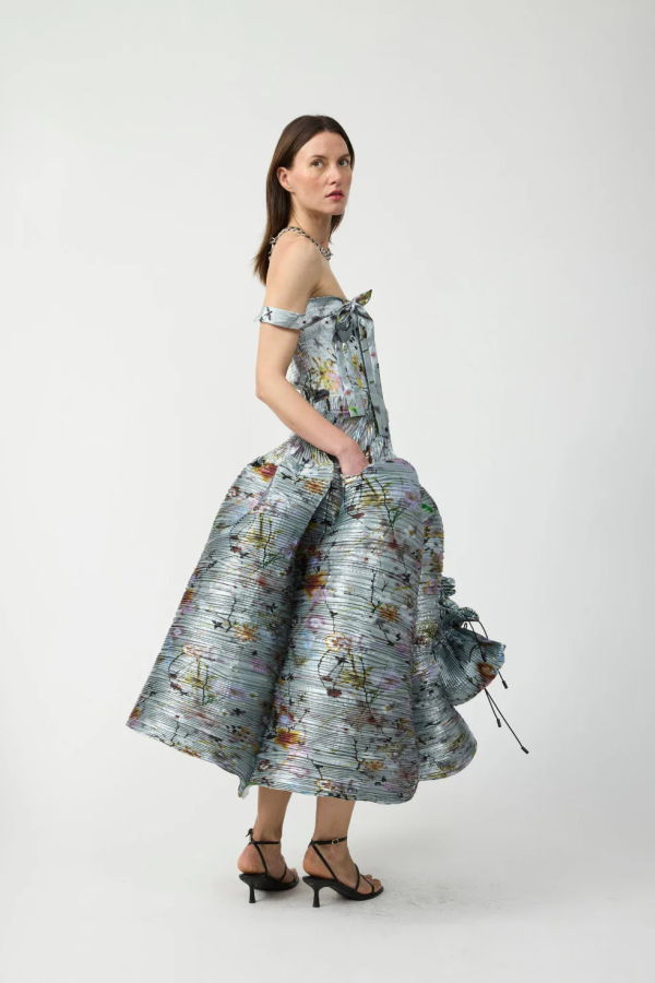 Julia Heuer Kenza Handpleated Skirt