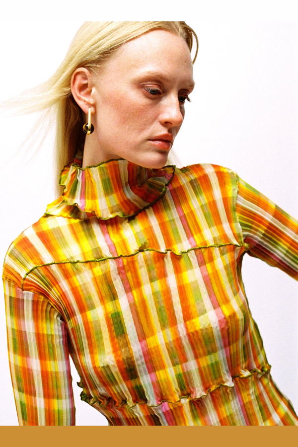 Julia Heuer Lasse Pleated Top - Tarek