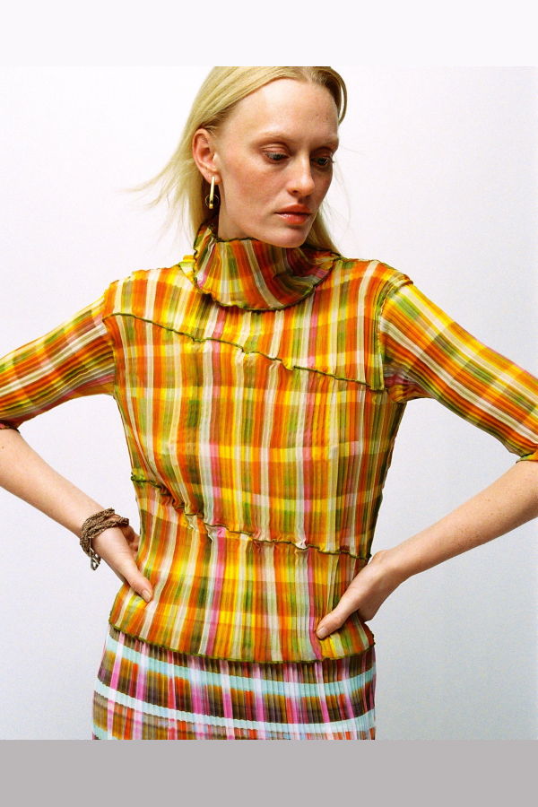 Julia Heuer Lasse Pleated Top - Tarek