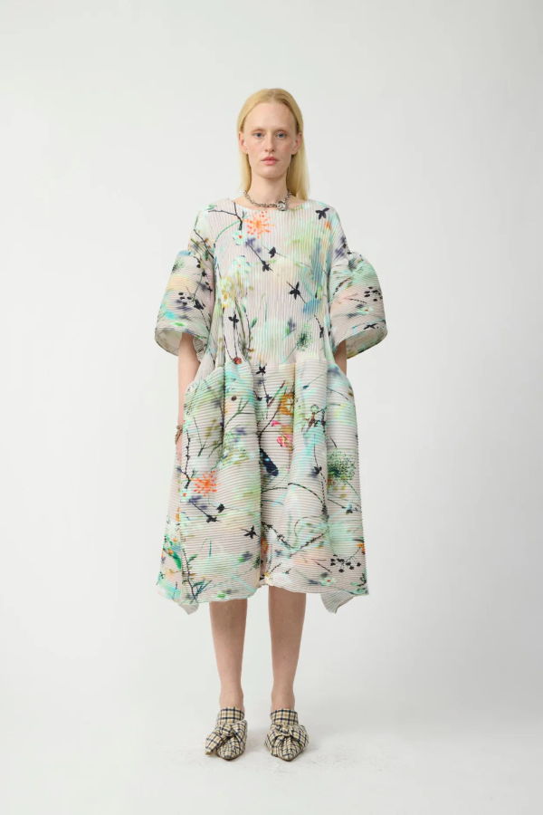 Julia Heuer Thekla Handpleated Dress