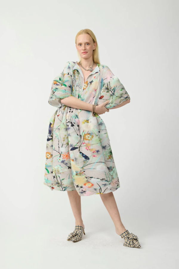 Julia Heuer Thekla Handpleated Dress