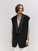 MM6 Maison Margiela Oversized Sleeveless Tuxedo Jacket - Thumbnail 1