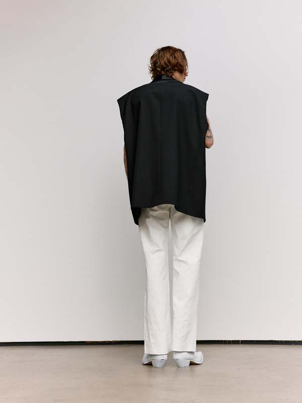 MM6 Maison Margiela Oversized Sleeveless Tuxedo Jacket