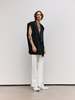 MM6 Maison Margiela Oversized Sleeveless Tuxedo Jacket - Thumbnail 8