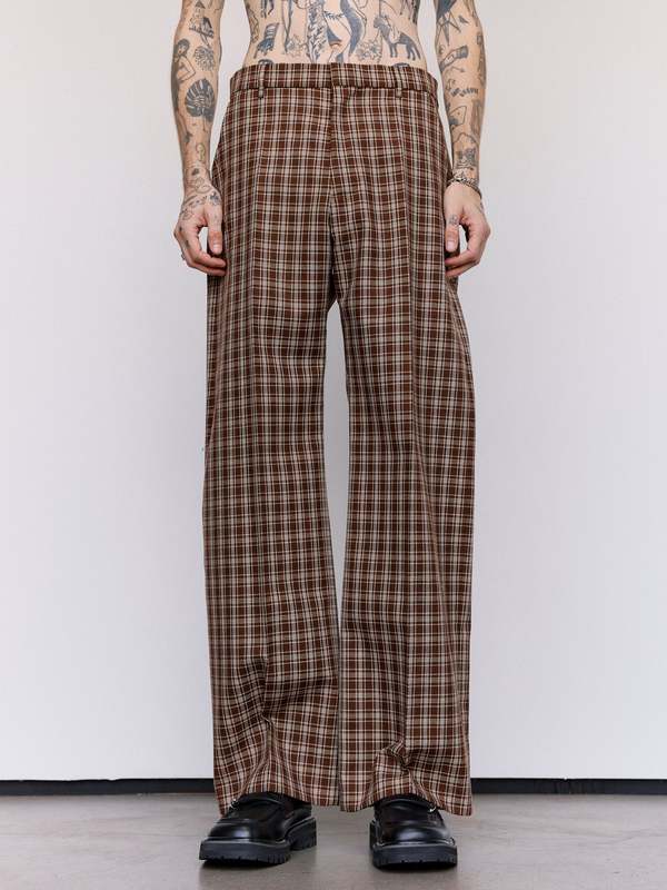 Marni Wool Checkered Trousers