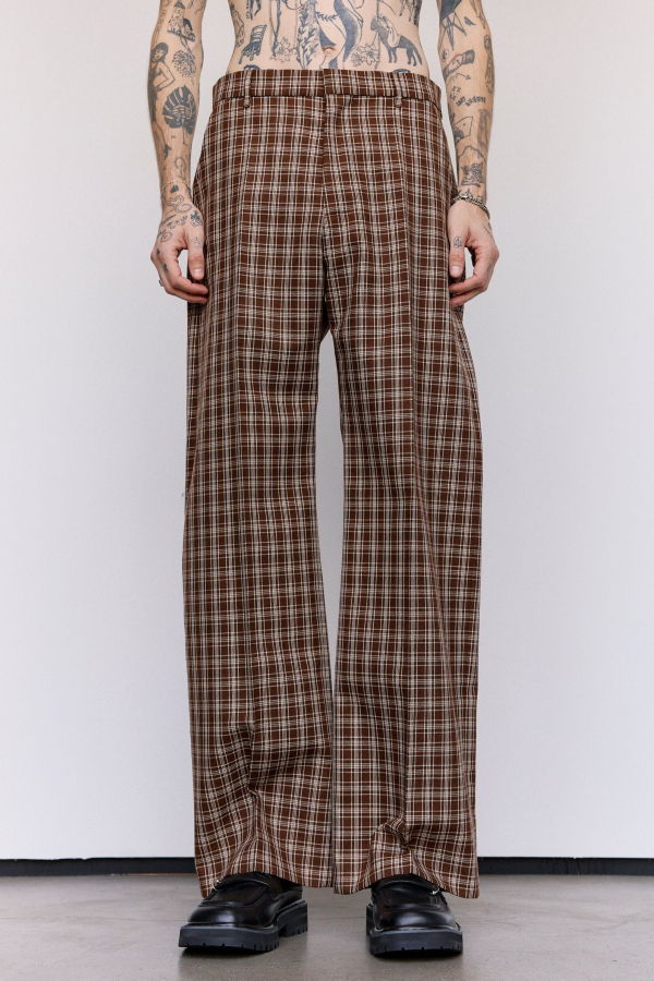 Marni Wool Checkered Trousers