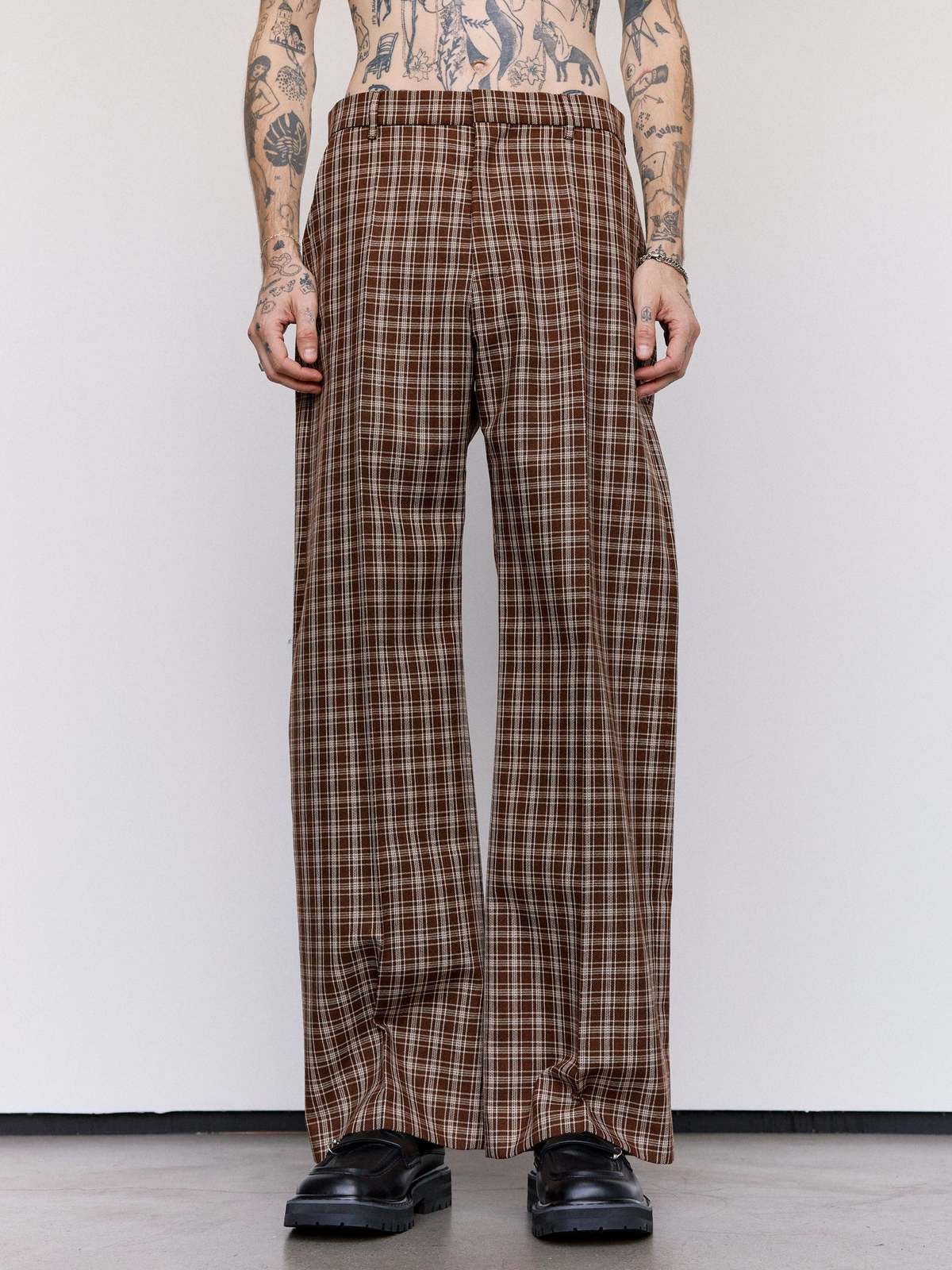 Marni Wool Checkered Trousers - Image 1 of 7