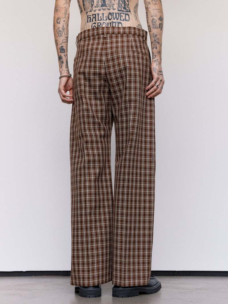 Marni Wool Checkered Trousers