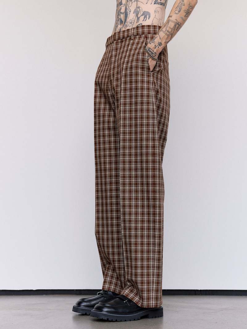 Marni Wool Checkered Trousers