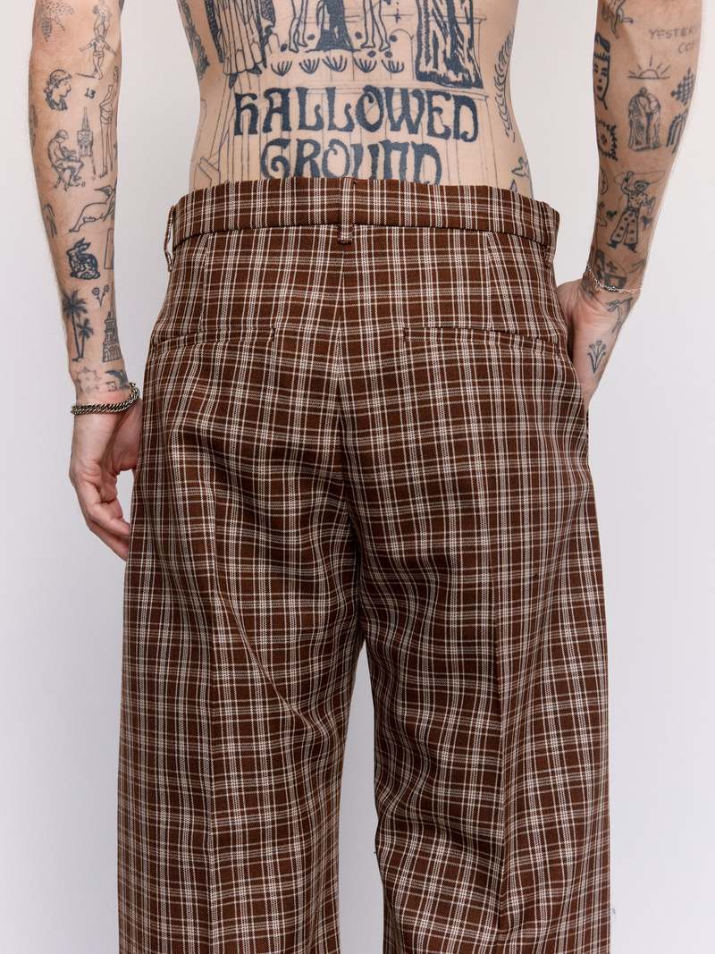 Marni Wool Checkered Trousers