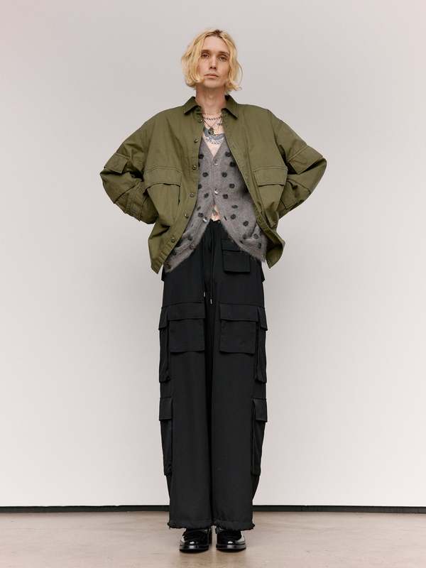 TAKAHIROMIYASHITA The Soloist. Cotton B.D.U Shirt - Olive