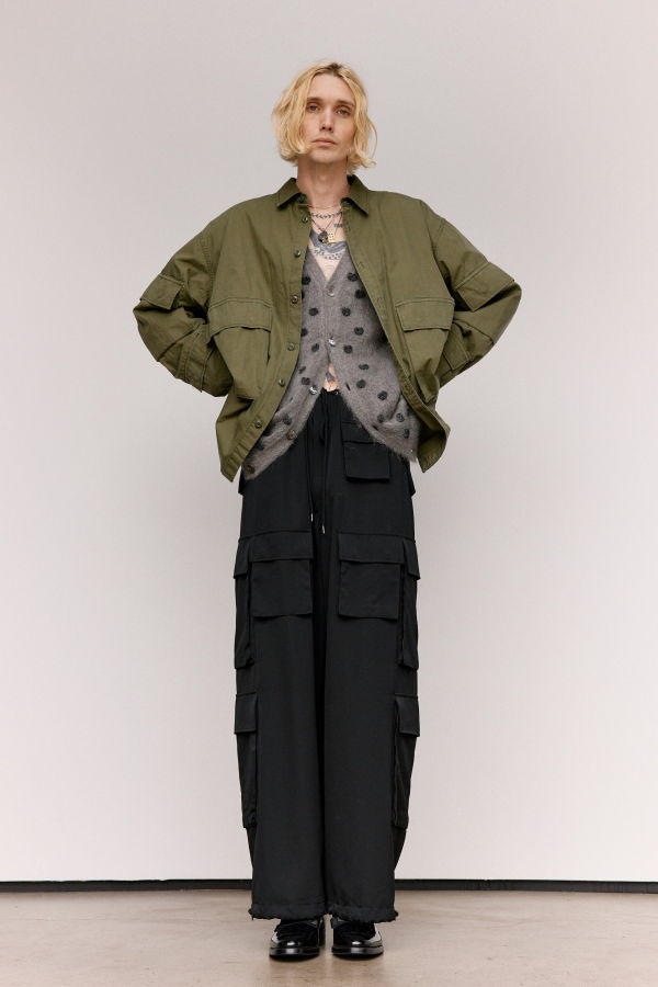 TAKAHIROMIYASHITA The Soloist. Cotton B.D.U Shirt - Olive