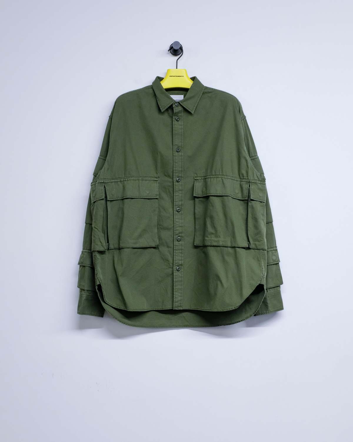 TAKAHIROMIYASHITA The Soloist. Cotton B.D.U Shirt - Olive - Image 10 of 11