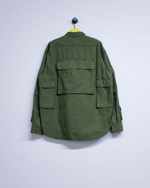TAKAHIROMIYASHITA The Soloist. Cotton B.D.U Shirt - Olive