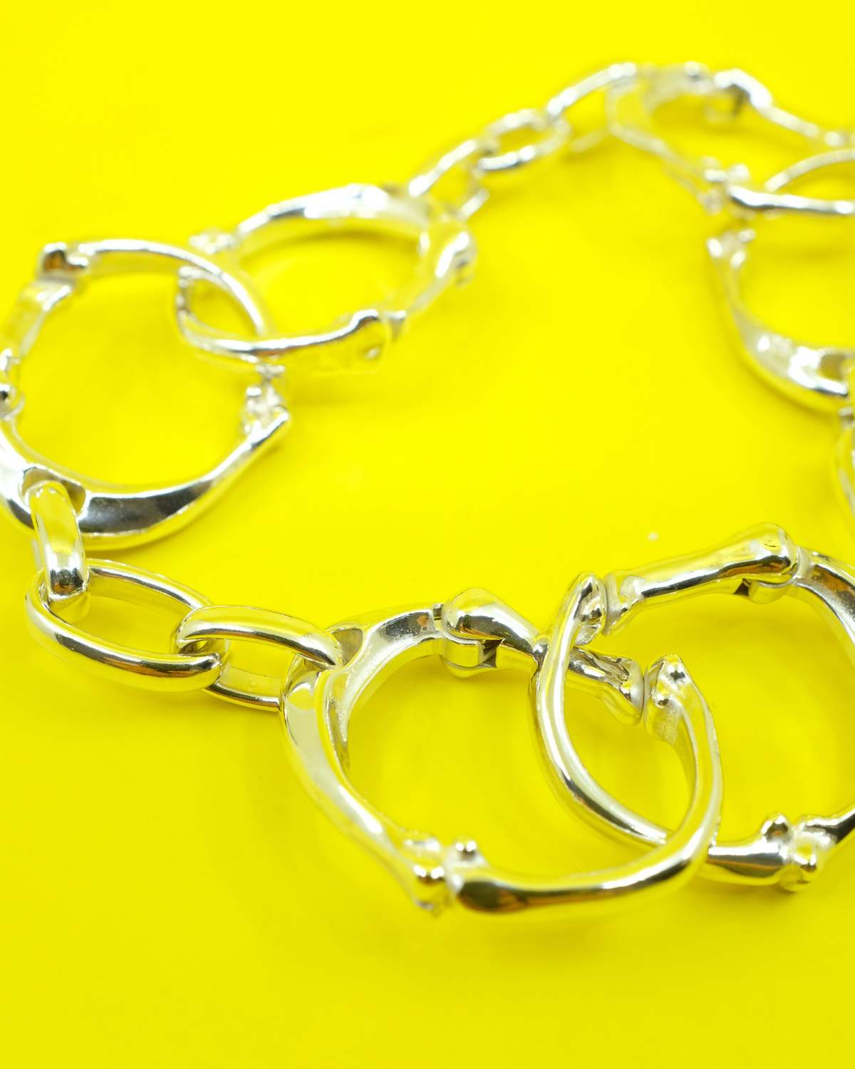 TAKAHIROMIYASHITA The Soloist. Small Silver Bone Shaped Carabiner Bracelet - Image 2 of 4