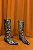 et Tigre Jackie Tall Metallic Ponyhair Boot - Thumbnail 4