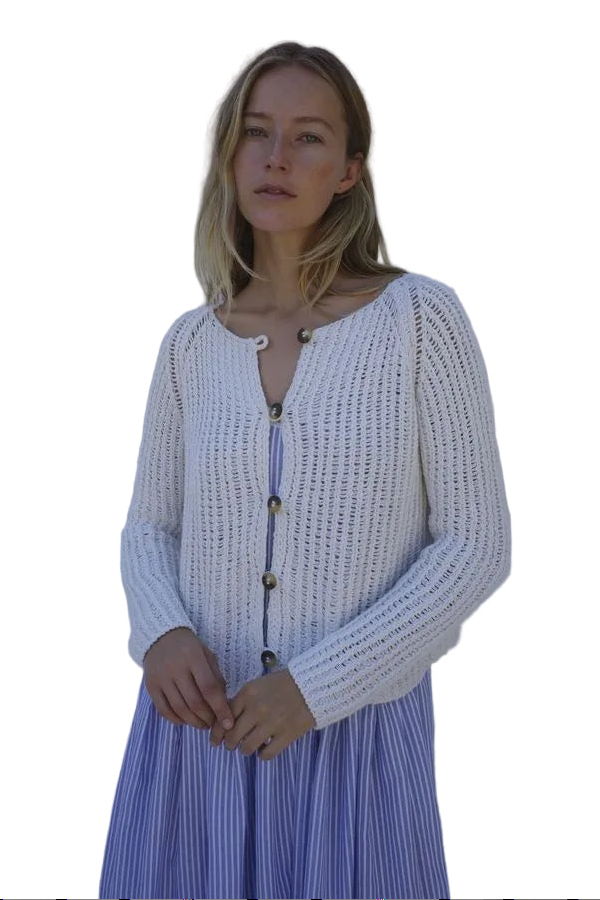 Emma Rothkopf Cleo Cardigan - Salt
