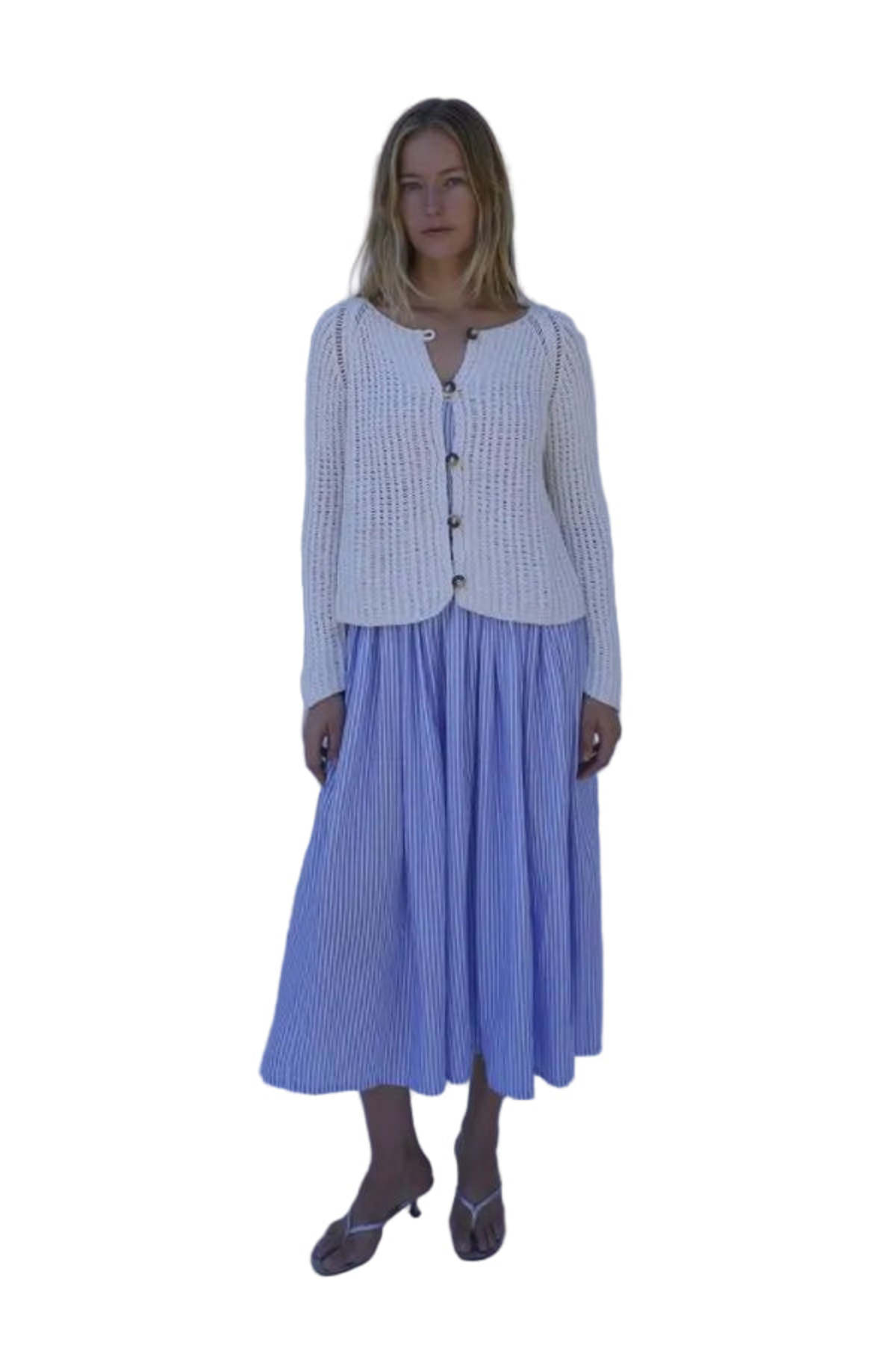 Emma Rothkopf Cleo Cardigan - Salt - Image 4 of 4