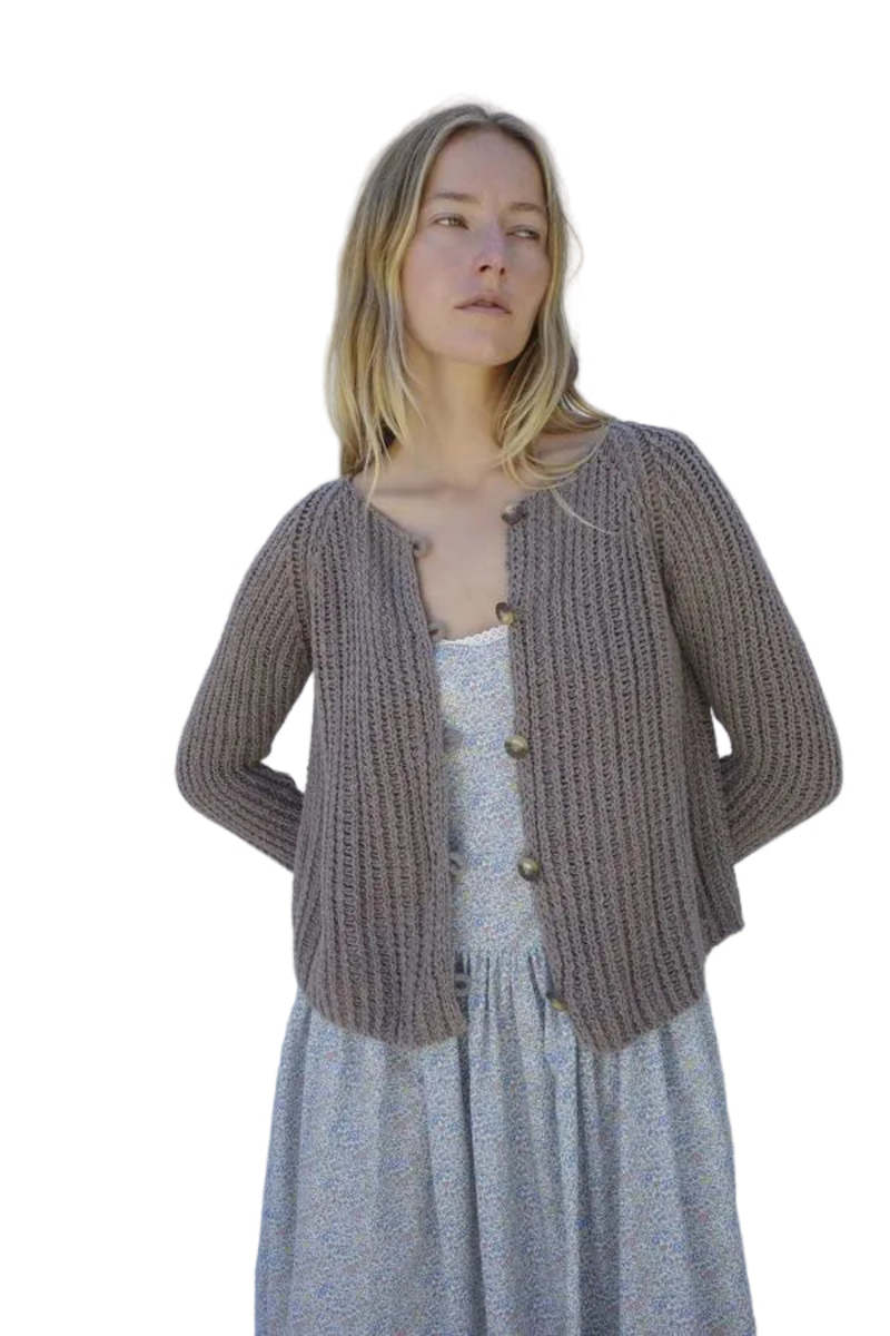Emma Rothkopf Cleo Cardigan - Stone