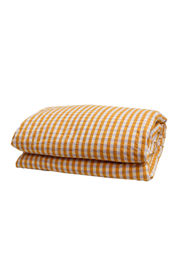 Mosey Me Mango Seersucker Quilt Cover