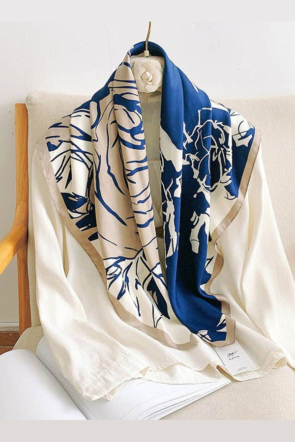 The Collective Park City Flower Print Shawl & Scarf