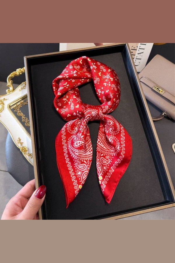 The Collective Park City Paisley Print Neckerchief Scarf