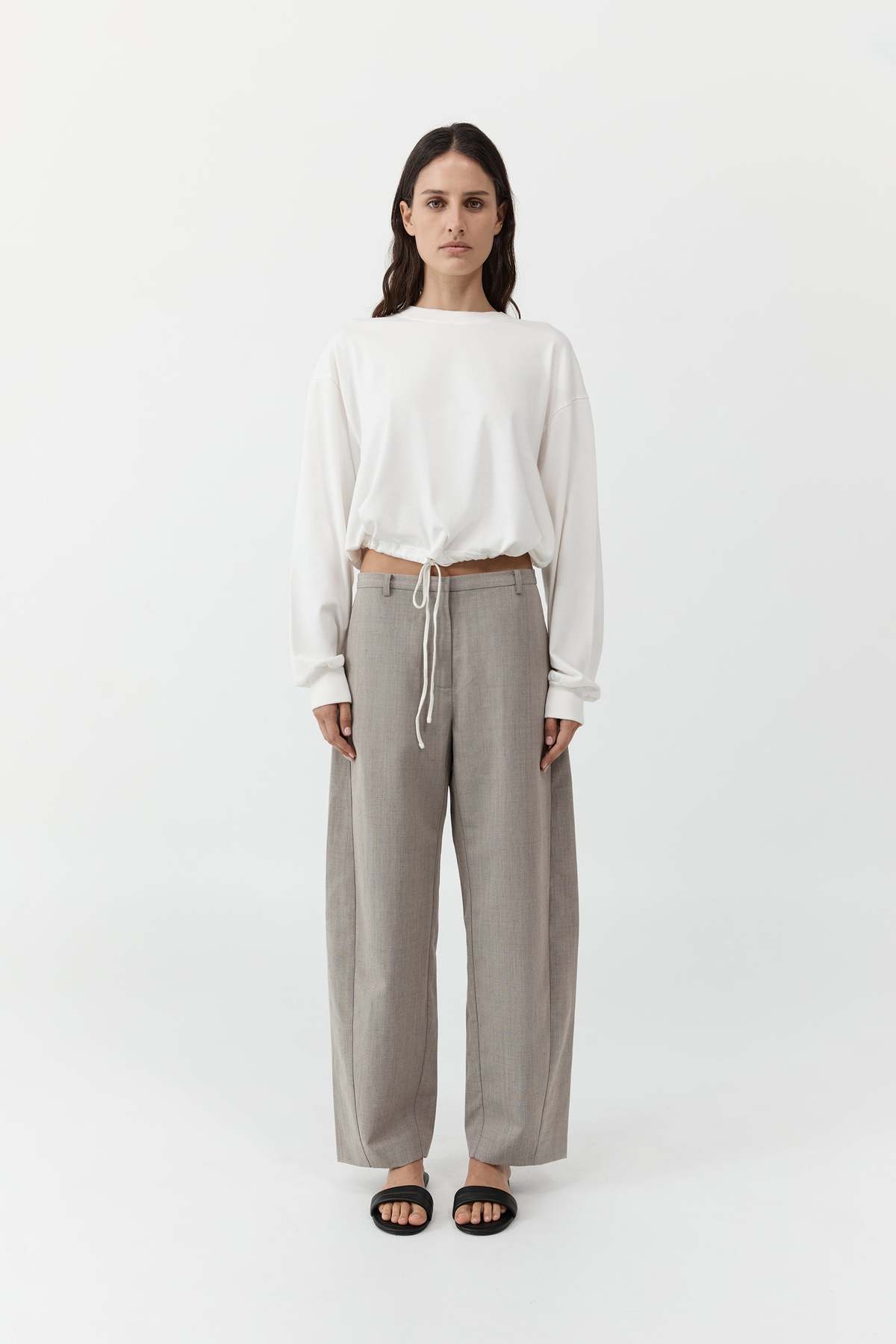 St. Agni Drawstring Long Sleeve Top - Image 3 of 5