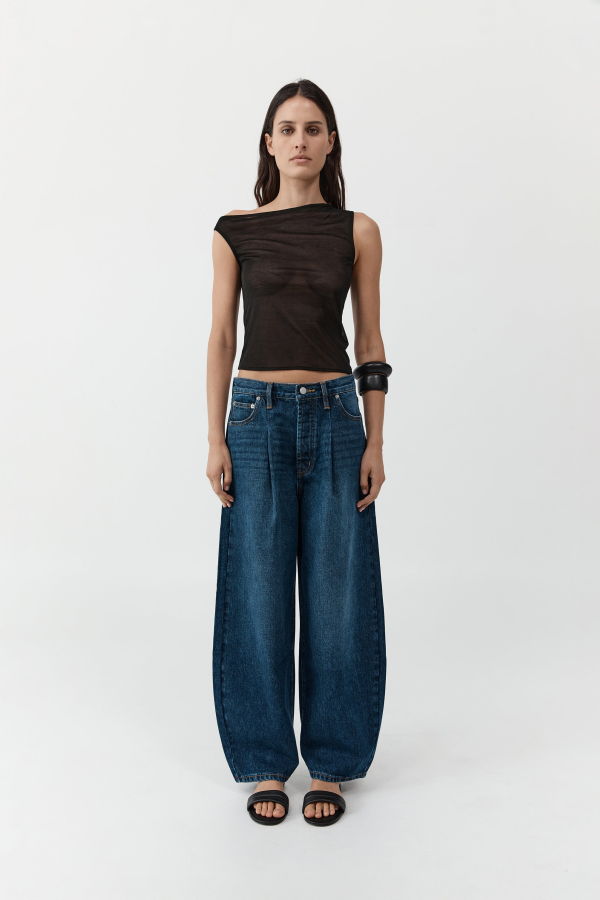 St. Agni Fine Jersey Asymm Top