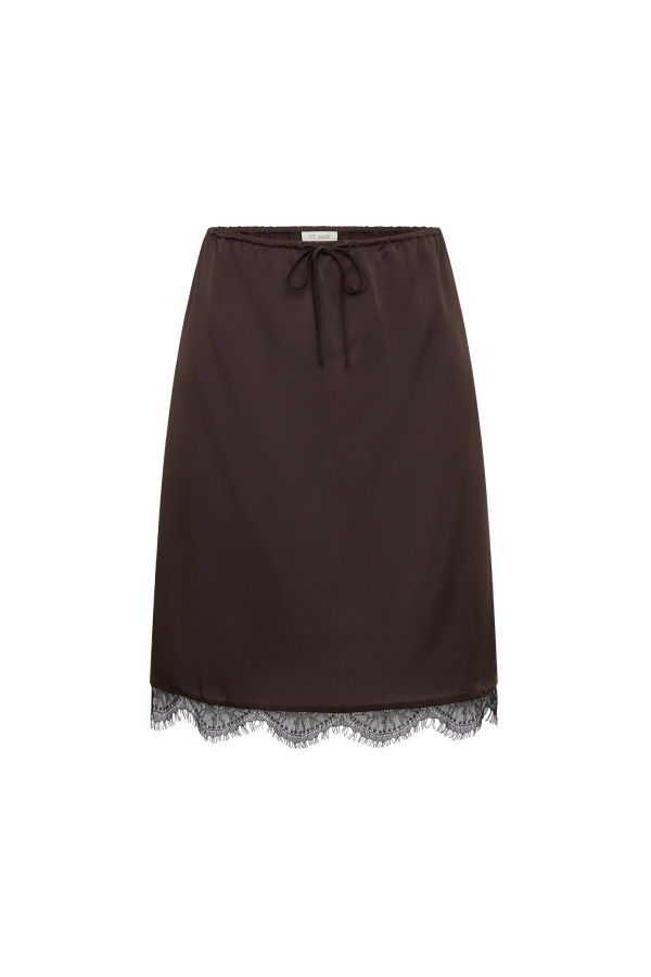 St. Agni Fine Lace Skirt - Bark