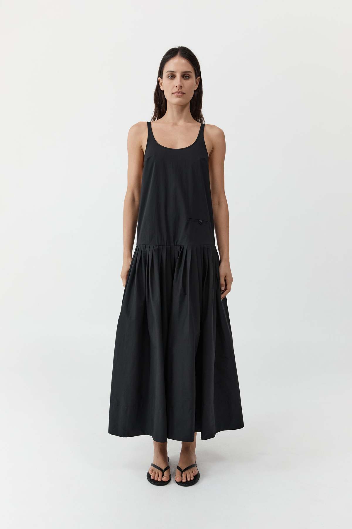 St. Agni Relaxed Pleat Dress - Image 2 of 5
