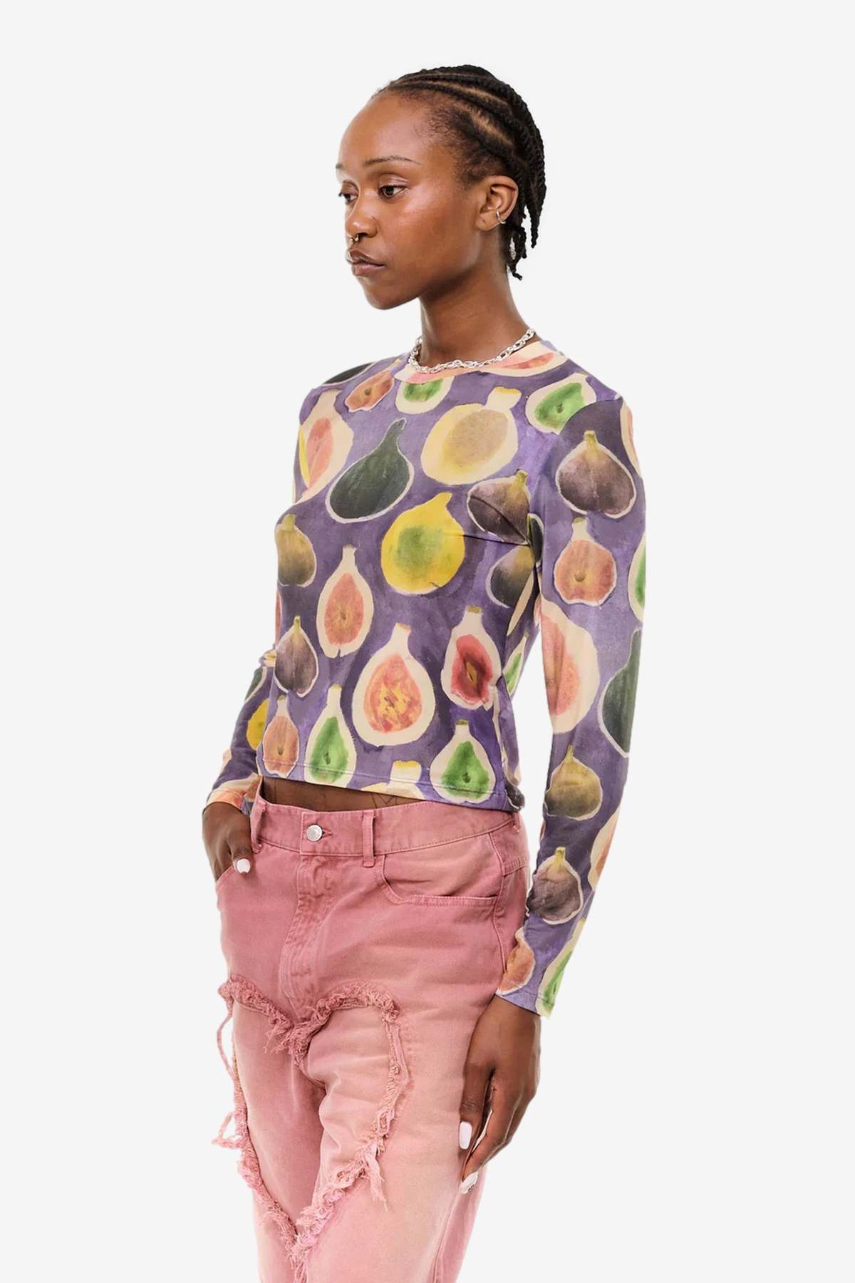 Carne Bollente The Fig Dig Long Sleeve T-Shirt - Image 4 of 5