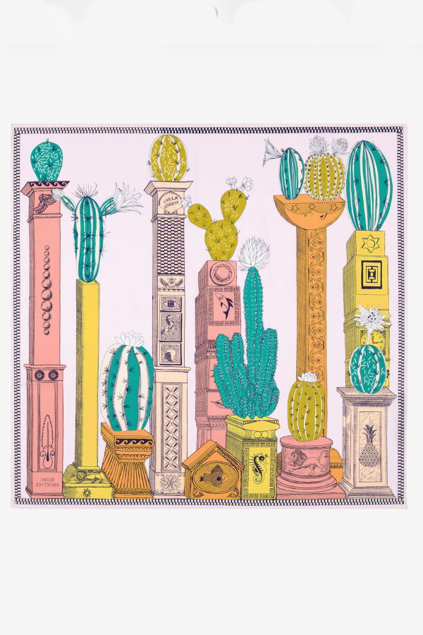 Inouitoosh Square 100 Tequila Grapefruit Scarf