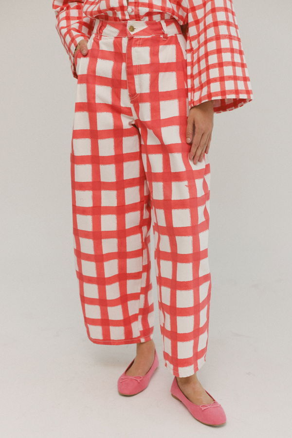 SIXXTA Balloon Jean - Cherry Confetti